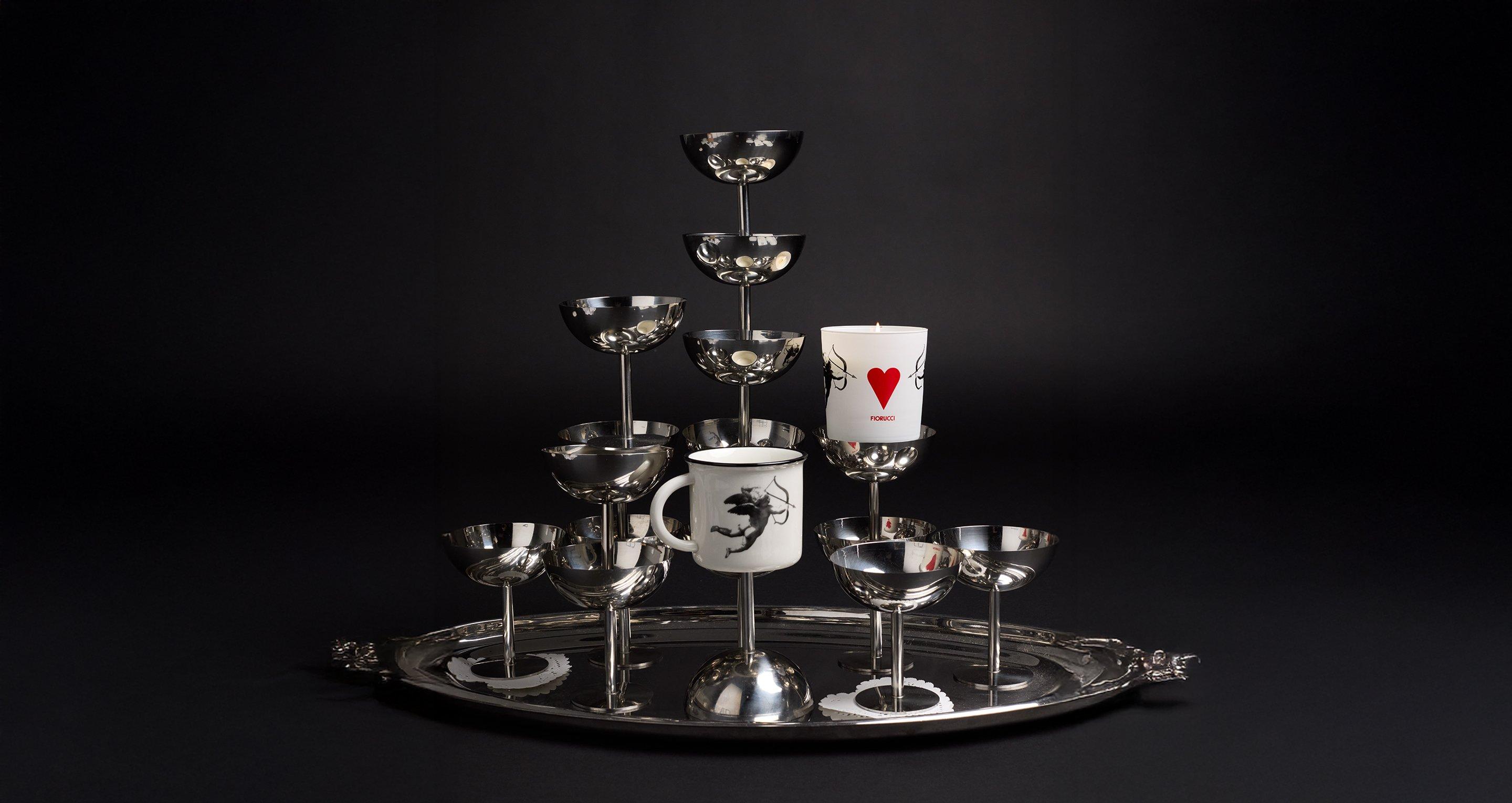 The picture features the Cupid Scented Candle White and the Cupid Cup White.